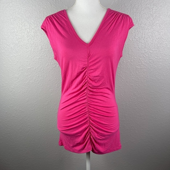 Pink Blouse with ruching - Picture 1 of 11